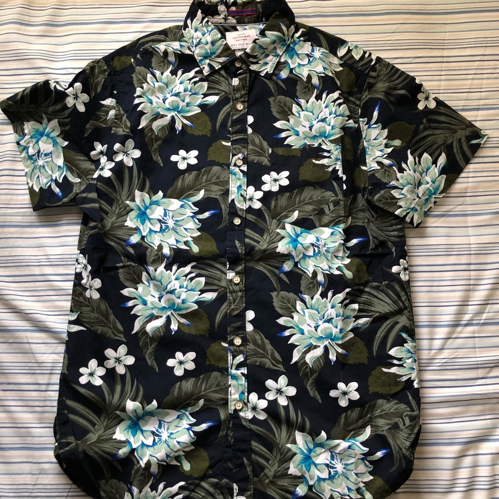 Mens Floral Print Shirt